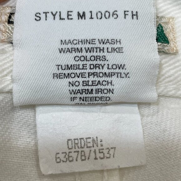 NWT Democracy Size 8 The Un-Jean Jeans White Wide Barrel Leg High Rise 90's Vtg‎ - Picture 9 of 9